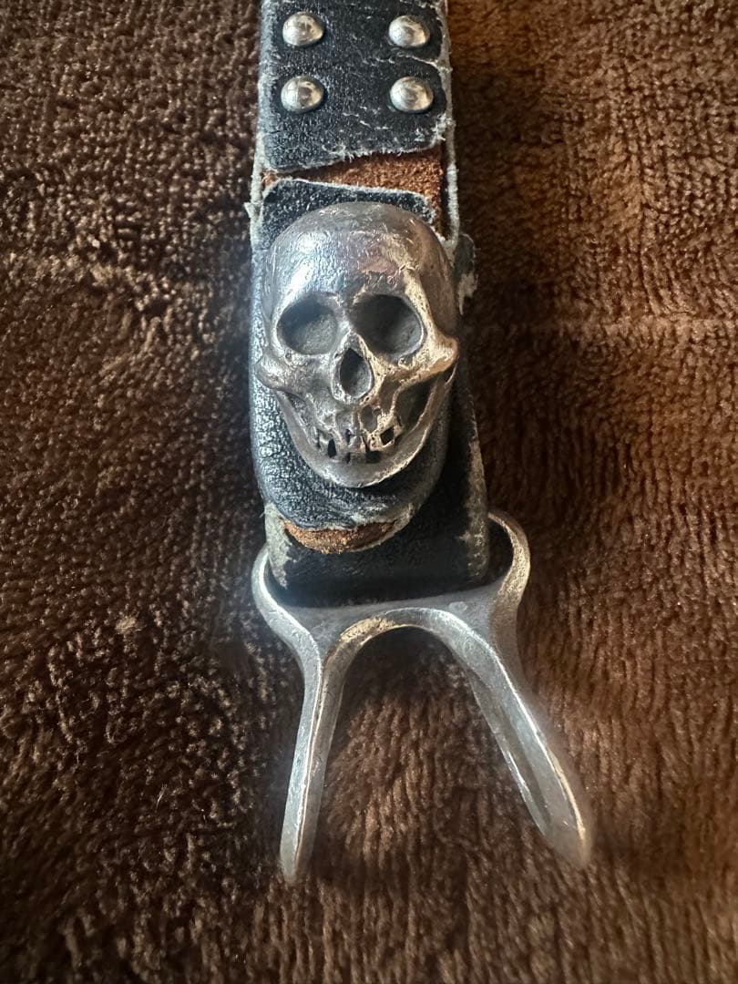 RUDE GALLERY CHAOS DESIGN シルバースカル キーホルダー RUDE GALLERY CHAOS DESIGN シルバースカル キーホルダー｜ RUDE