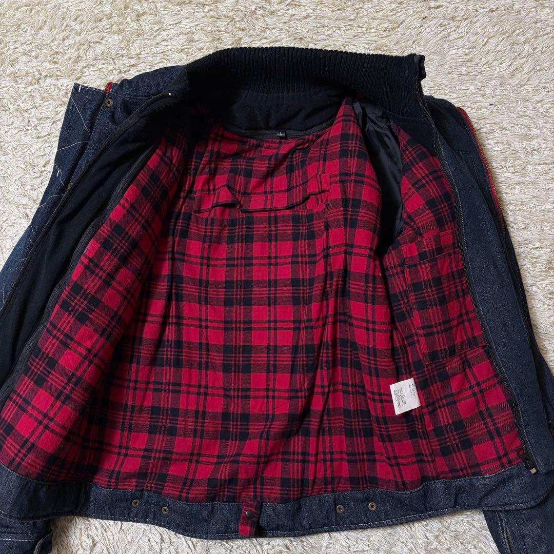 スナップオン Snap-on デニム バイクジャケット 中綿 冬 ライディング