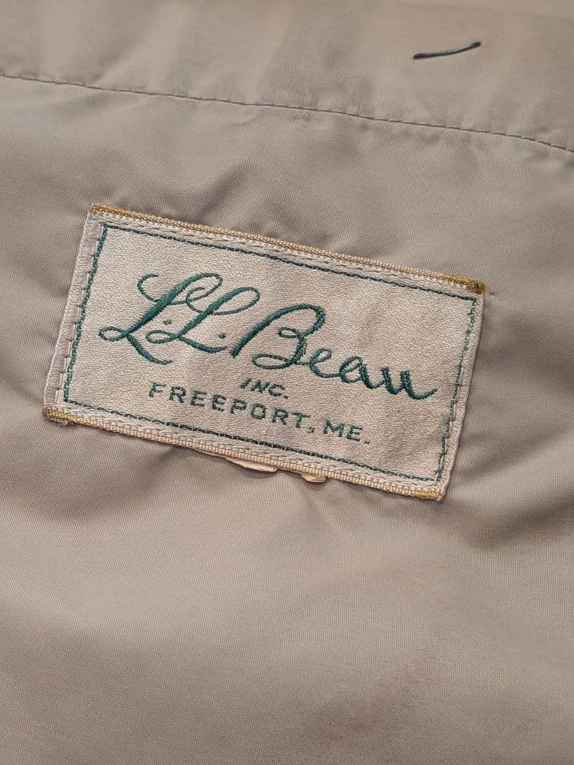 稀少ショート丈）LLBean 60s 筆記体 エルエルビーン オリーブグリーン