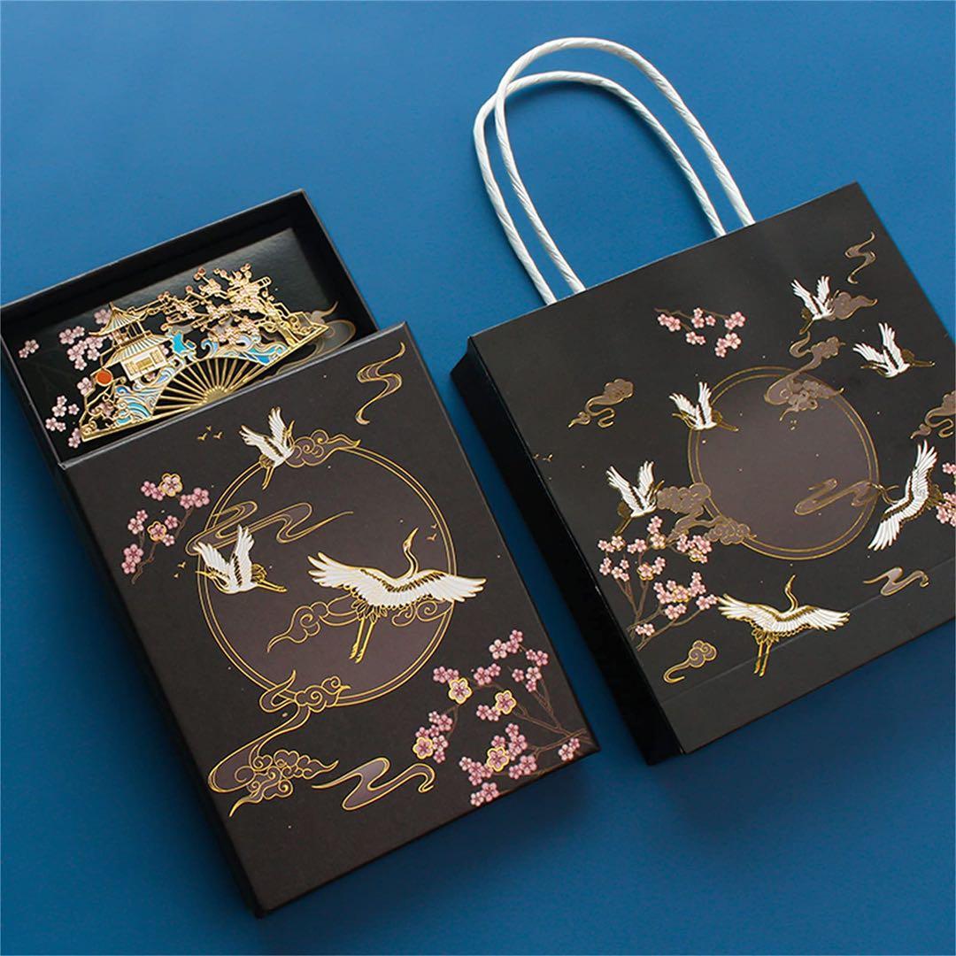 Bayannur 栞 古典的な中空の金属のしおり、絶妙な文学的および芸術的