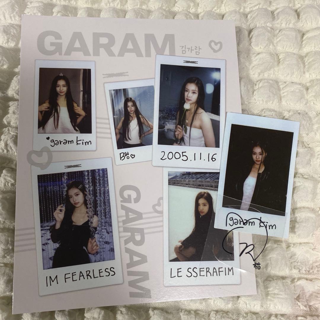 ルセラフィム FEARLESS アルバム トレカ インスタントフォト ガラム