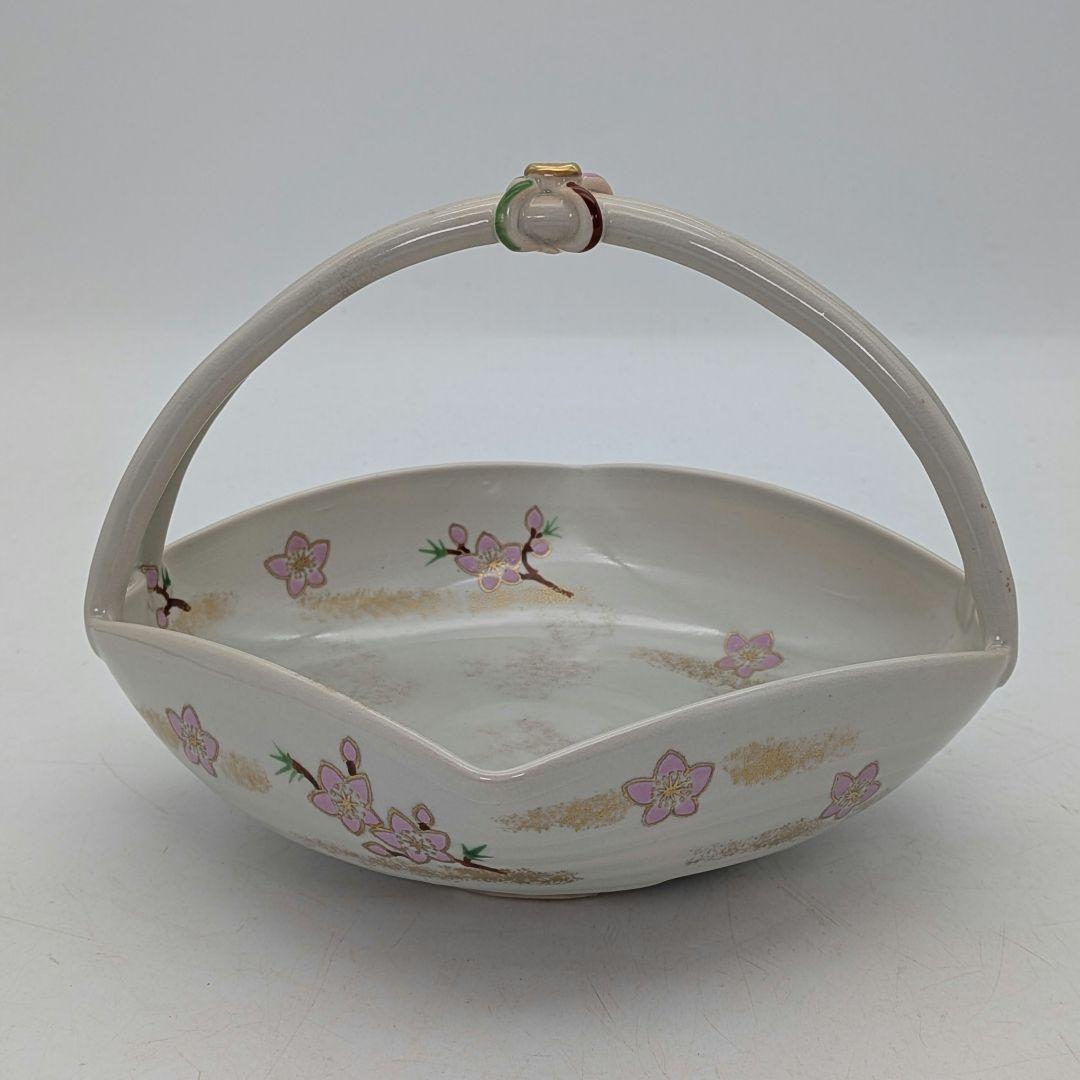 宮本翠浩 京焼 桃の絵手鉢 共箱合布 清水焼 食器