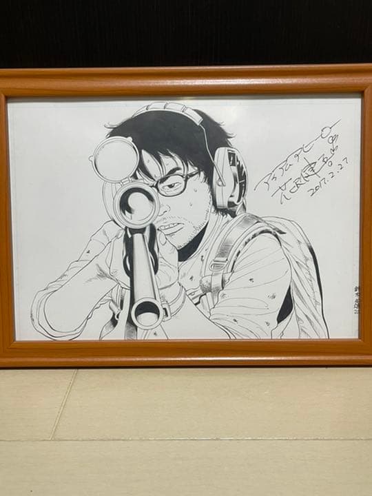 花沢健吾 直筆原画 直筆サイン入アイアムアヒーロー生原画 スピリッツ