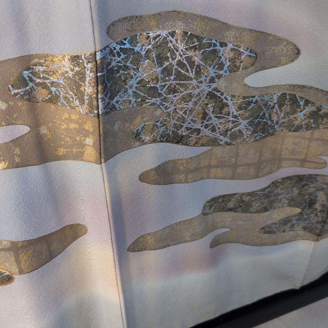 cIoudy 様[坪省平]正絹色留袖京染 本手描友禅本金使用 おしゃれガード