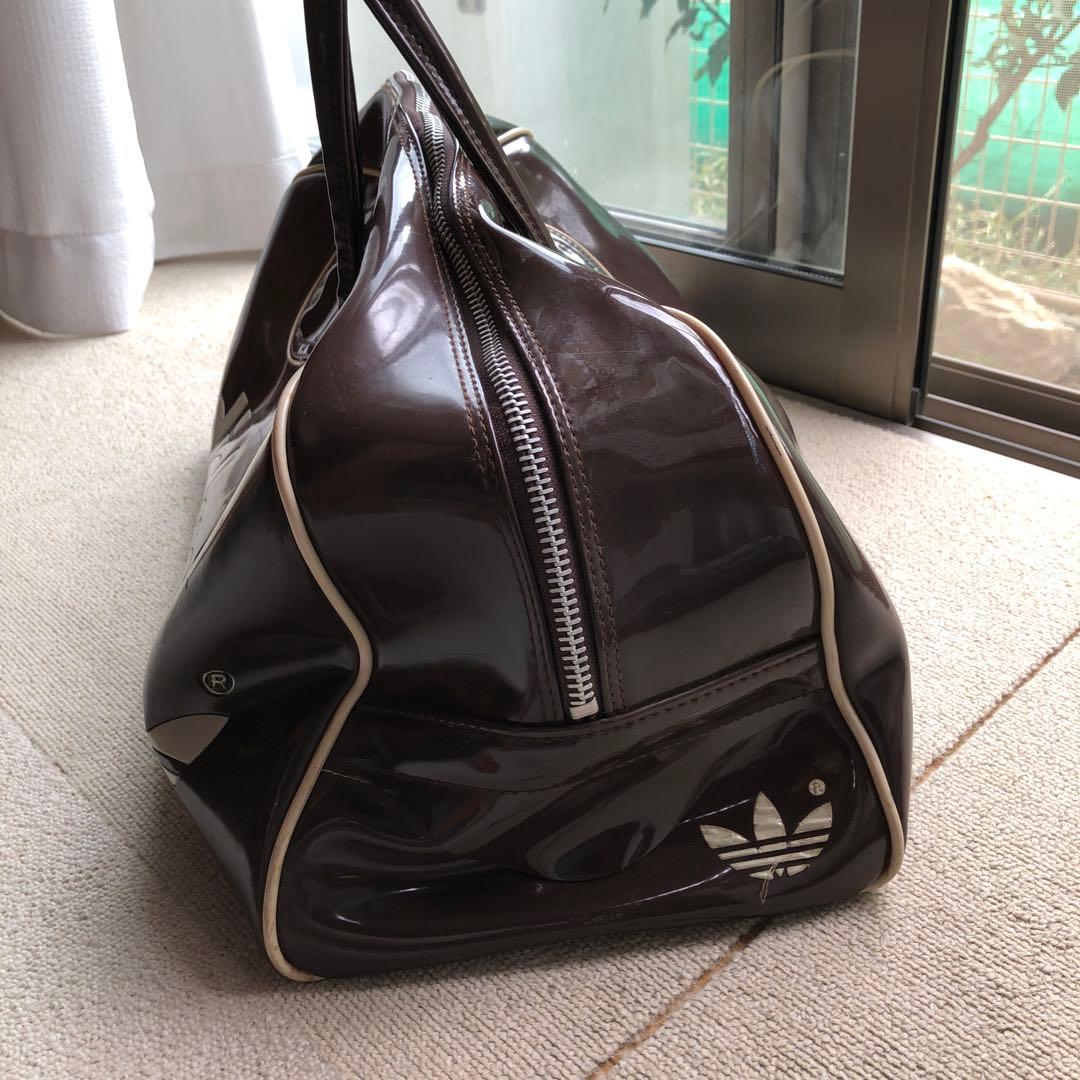 アディダス エナメルボストンバック ブラウン ヴィンテージ70's80's