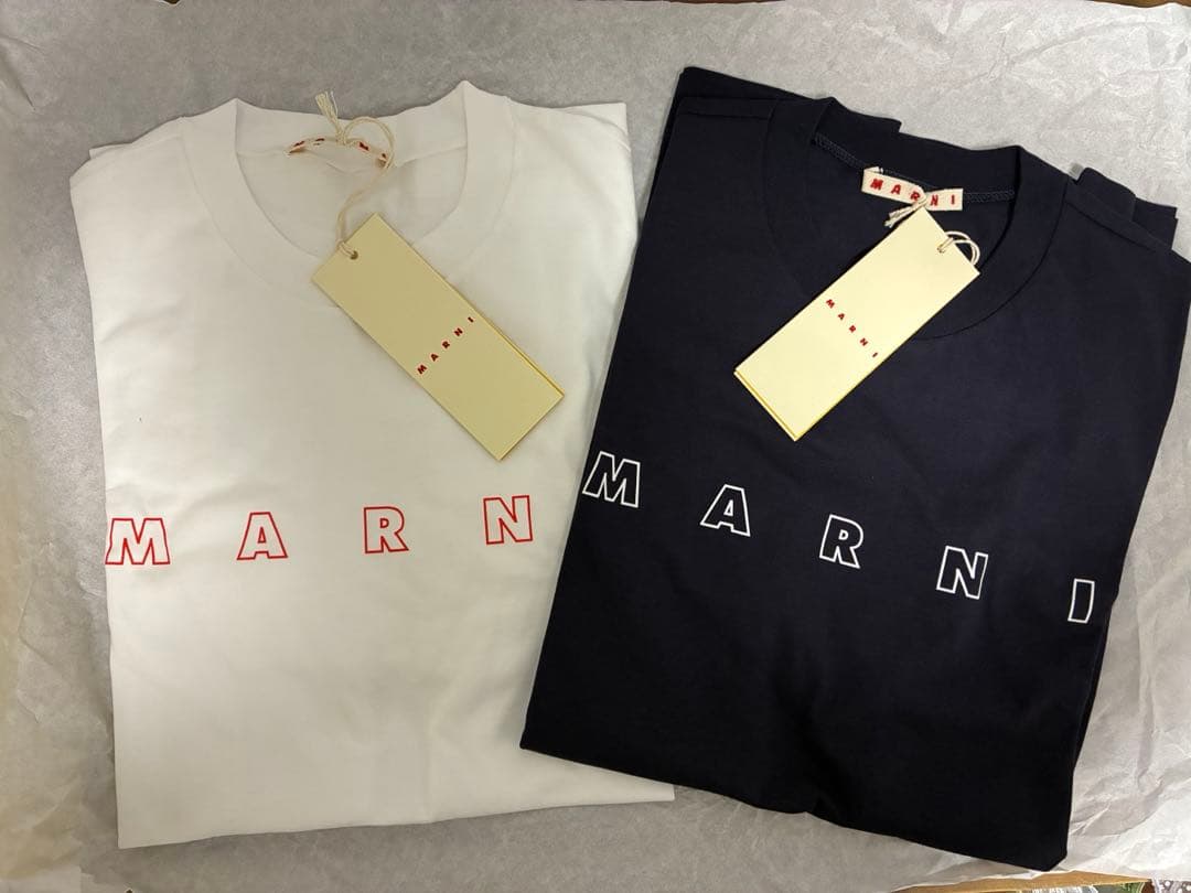 MARNI キッズ ロゴ Tシャツ 14Y ネイビー Marni Kids logo-detail short-sleeve T-shirt | Blue | FARFETCH