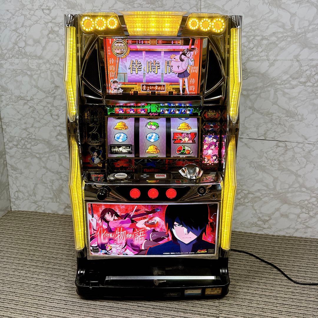 パチスロ実機 化物語 初代 コイン不要機 オートベット 無段階音量