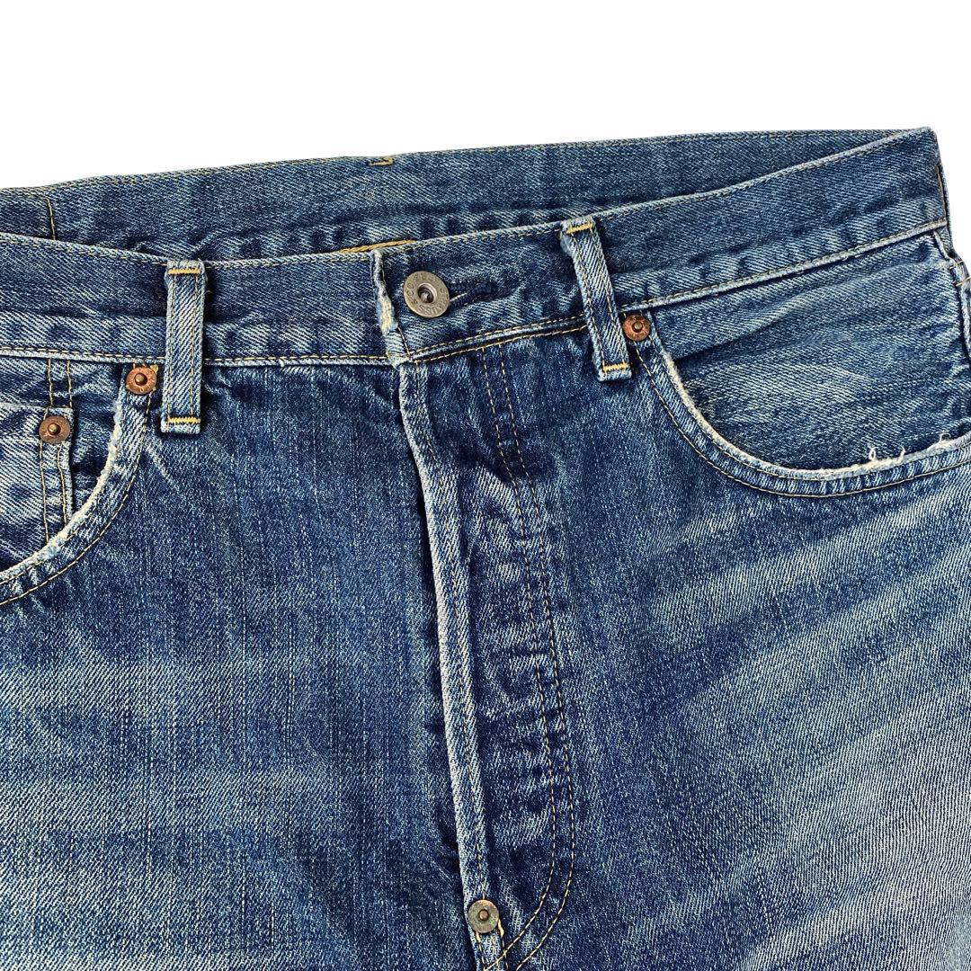 日本製 リーバイス 702XX ビッグE 赤耳 シンチバッグ 革パッチ W34