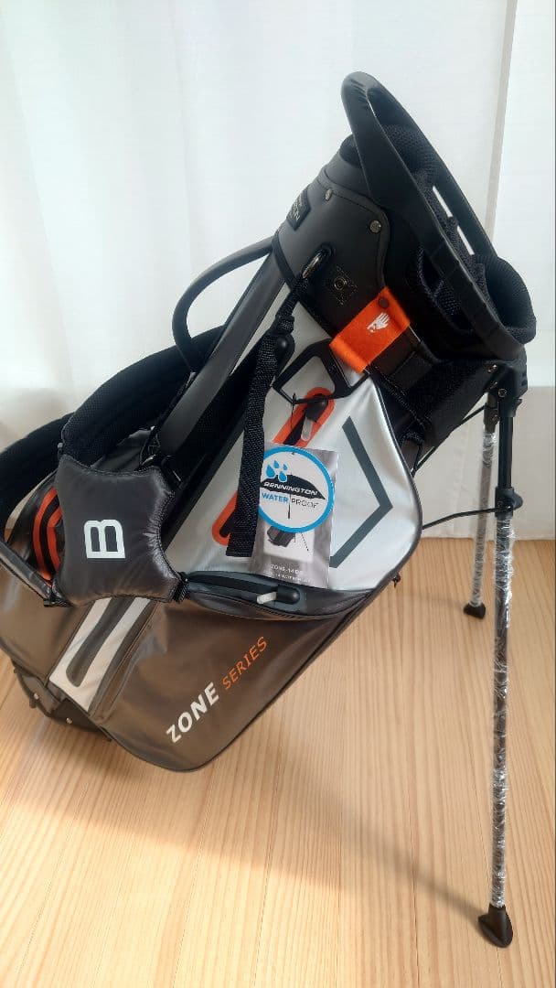 BENNINGTON ZONE ゴルフ・キャディバッグ グレー/オレンジ14分割