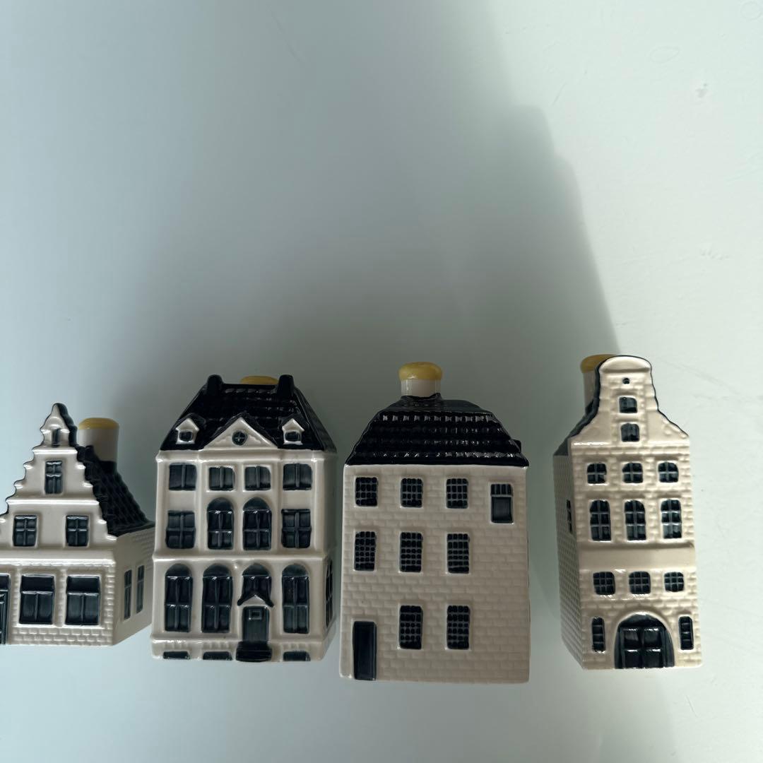 KLMオランダ航空 デルフトブルーハウス3個 NO.48,55,42,73 - メルカリ