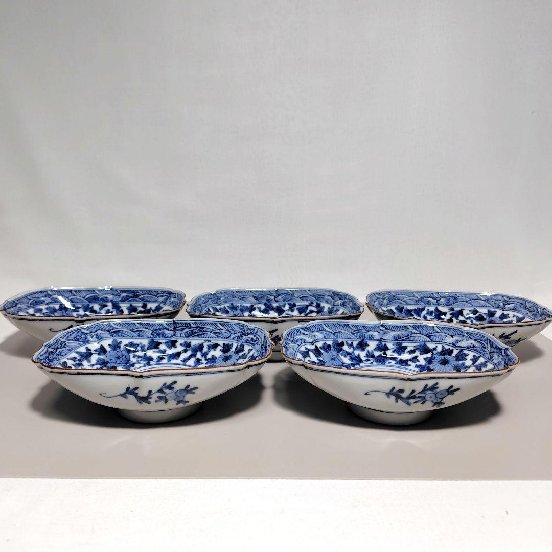 山本長左 唐草 浅鉢揃 九谷焼 桃華唐草 小鉢 5個 - メルカリ