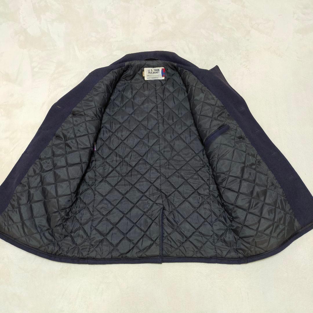 USA製　SCHOTT　U.S.740N　42サイズ　ネイビーグレー　ピーコート