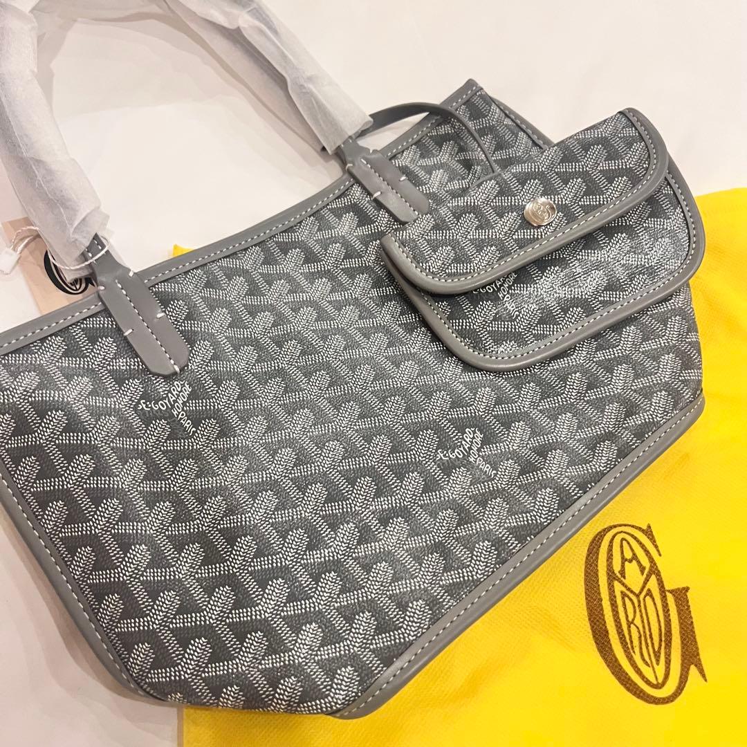 ゴヤール グレー トートバッグ 新品未使用 ノベルティ サンルイ - メルカリ