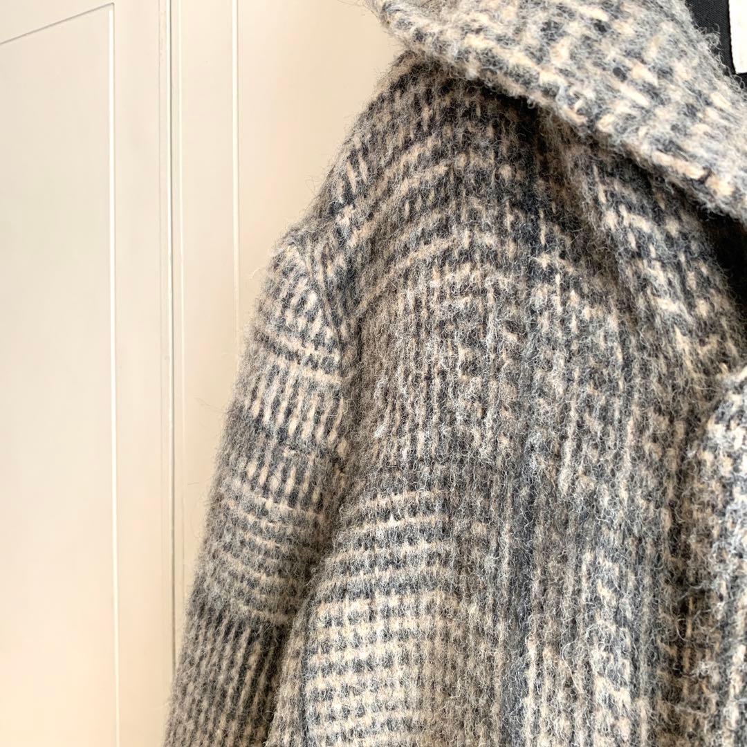 様 STEPHAN SCHNEIDER モヘア混 ウール フーディーコート - メルカリ