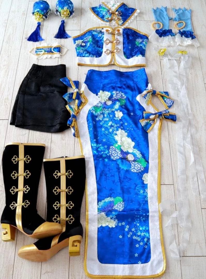 園田海未　チャイナ覚醒後 桜の恋製 コスプ