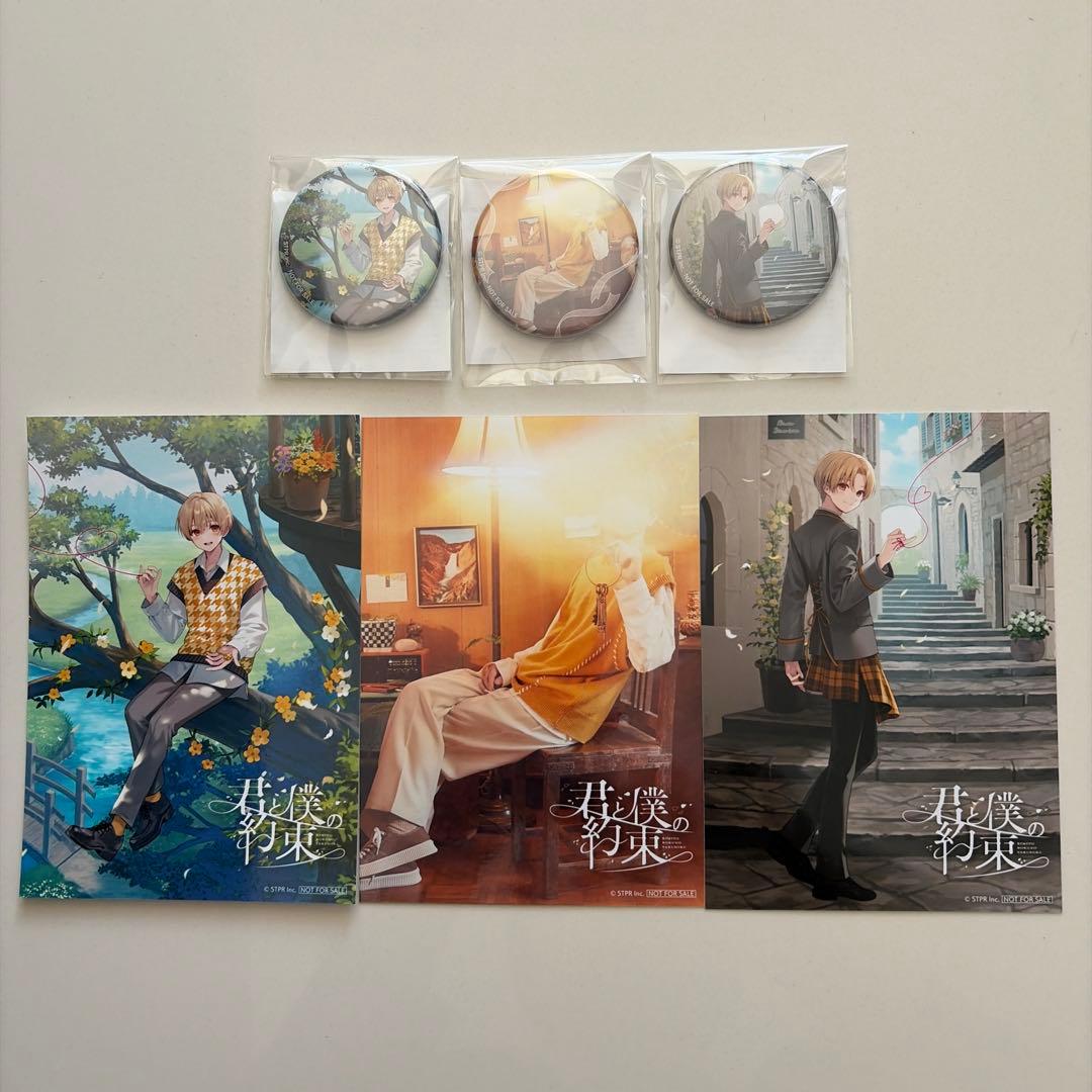 すとぷり るぅと 君と僕の約束 アニメイト特典 ブロマイド 缶バッジ る