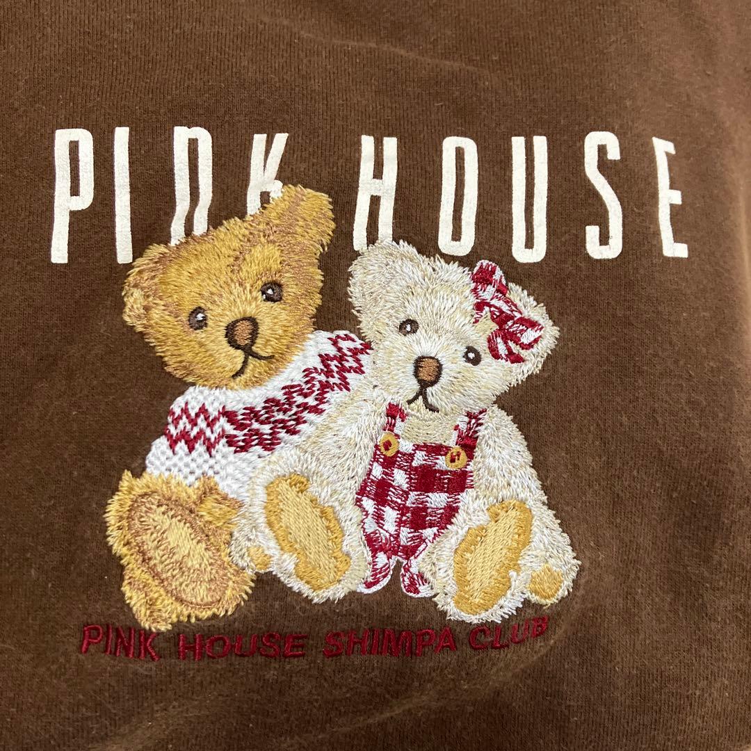 PINK HOUSE ピンクハウス クマ ベア 刺繍トレーナー - メルカリ