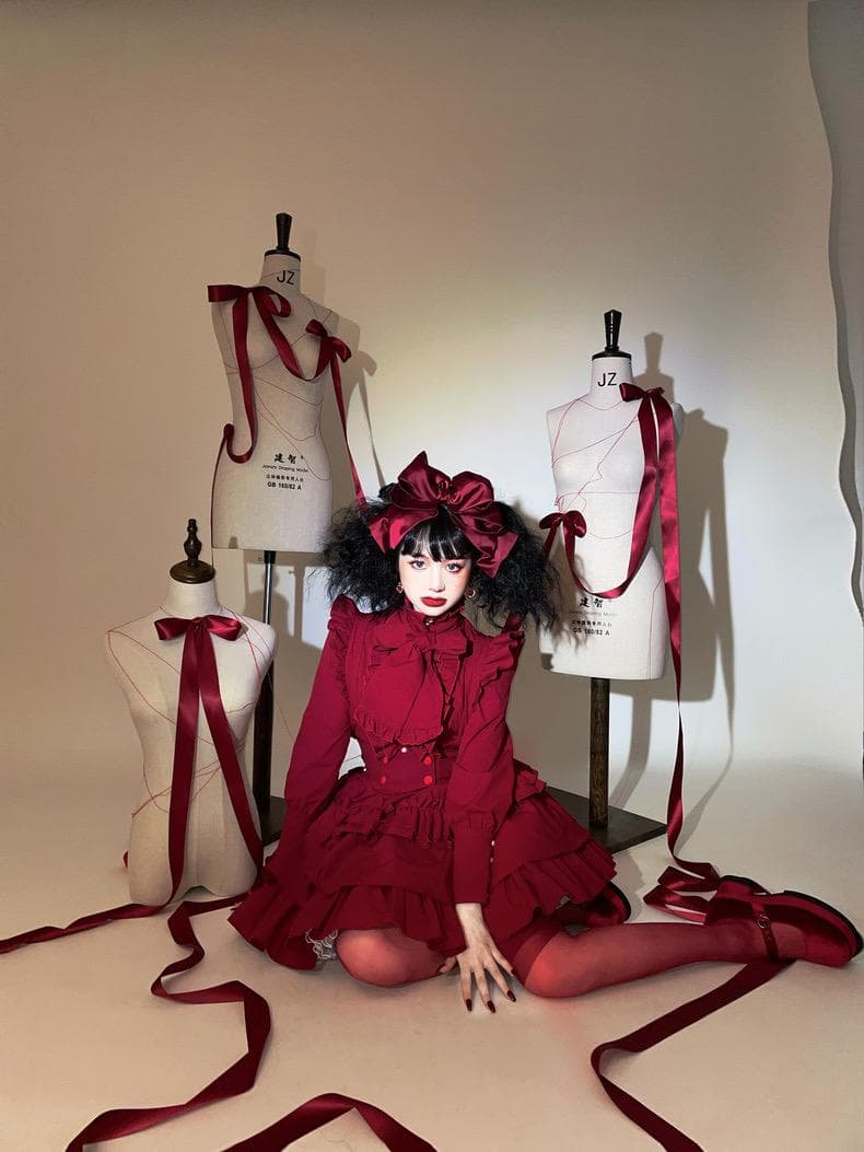 即納]CATCOCOONクラシカルドール 長袖 セットアップ 赤 - メルカリ