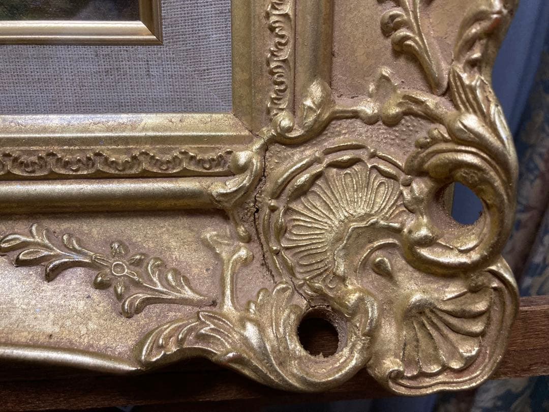 油彩 油絵 真筆 外国風景 [有名作家ワーグナー] サイン有 F6号