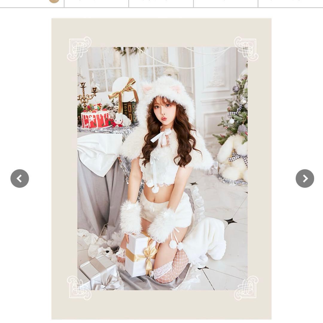 マリームーン malymoon ふわふわメレンゲリボンキャットサンタ - メルカリ