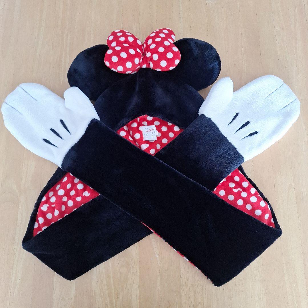東京ディズニーリゾート ミニー マウス マフラーファンキャップ - メルカリ