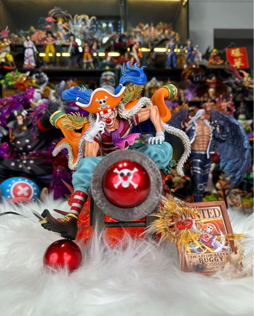 ワンピース 新四皇ジョーカー・バギー フィギュア ガレージキット 塗装