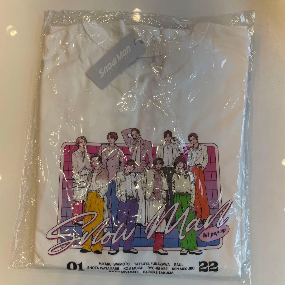 Snow Man 韓国 1st ポップアップ Tシャツ Mサイズ - メルカリ