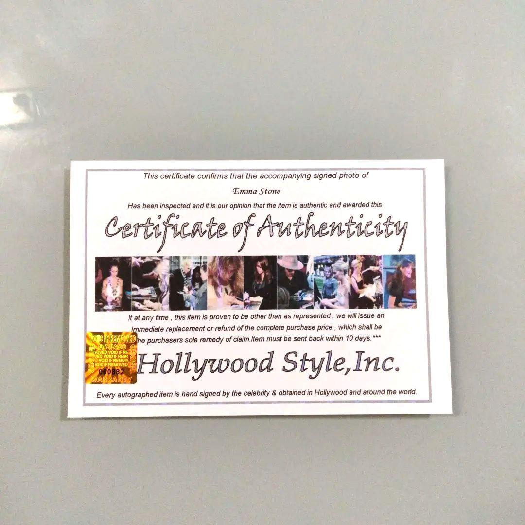 エマ・ストーン直筆サイン入り2Lサイズ写真…ラ・ラ・ランド - メルカリ