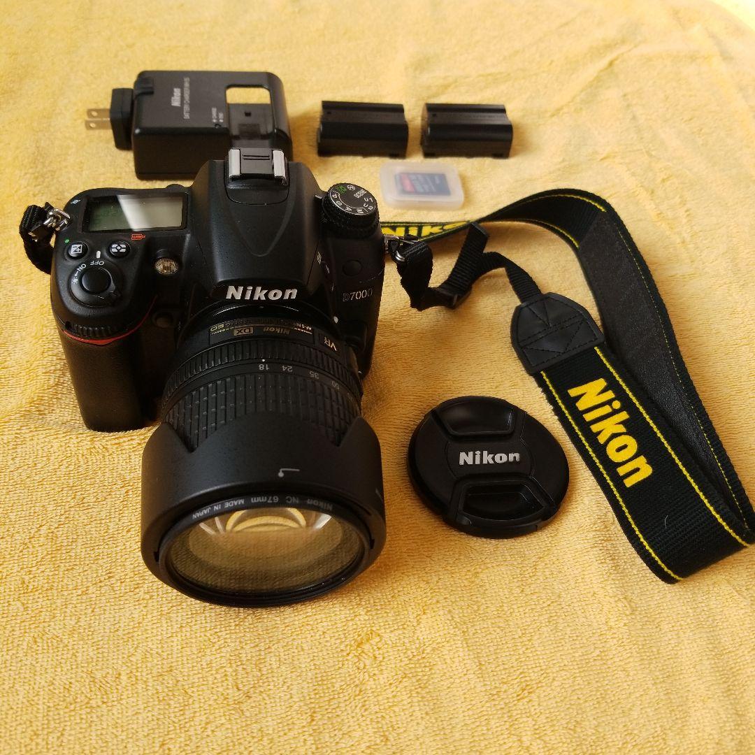 Nikon　デジタルカメラD7000　 レンズ　充電器　バッテリー　SD付き D7000 ニコン デジタル一眼 Nikon レンズキット 中古 新品SDカード付き