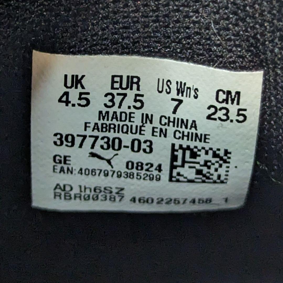 未使用に近い PUMA プーマ ローファー 23.5cm ブラック 厚底