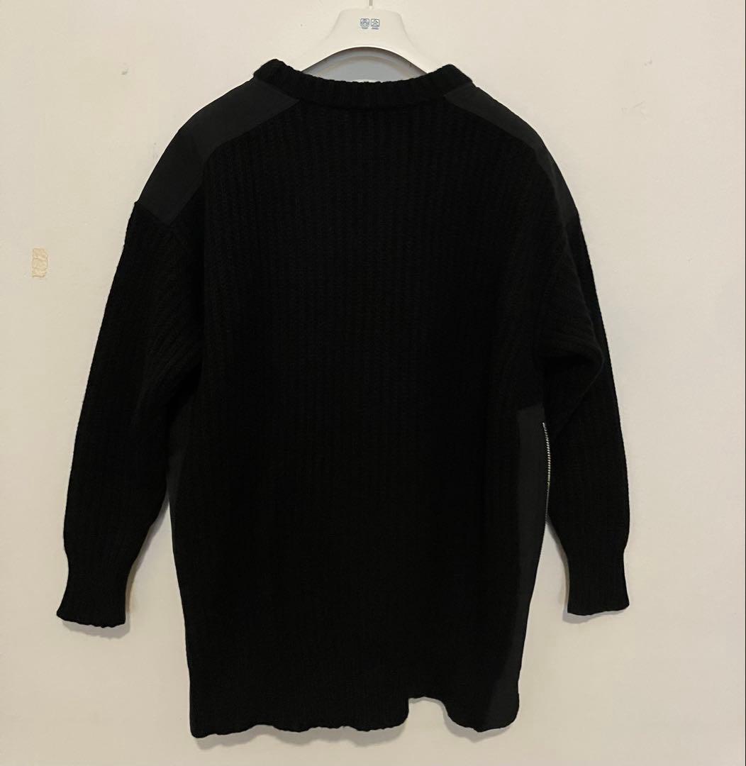 Moncler モンクレール サイドジップデザインのざっくりニット メンズ