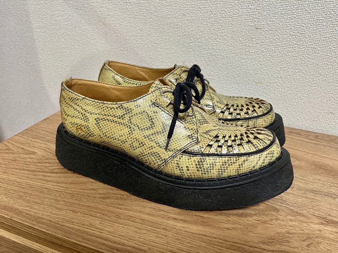 GEORGE COX 3588 V1B スネーク パイソン 蛇柄 UK9 28 COX GEORGE