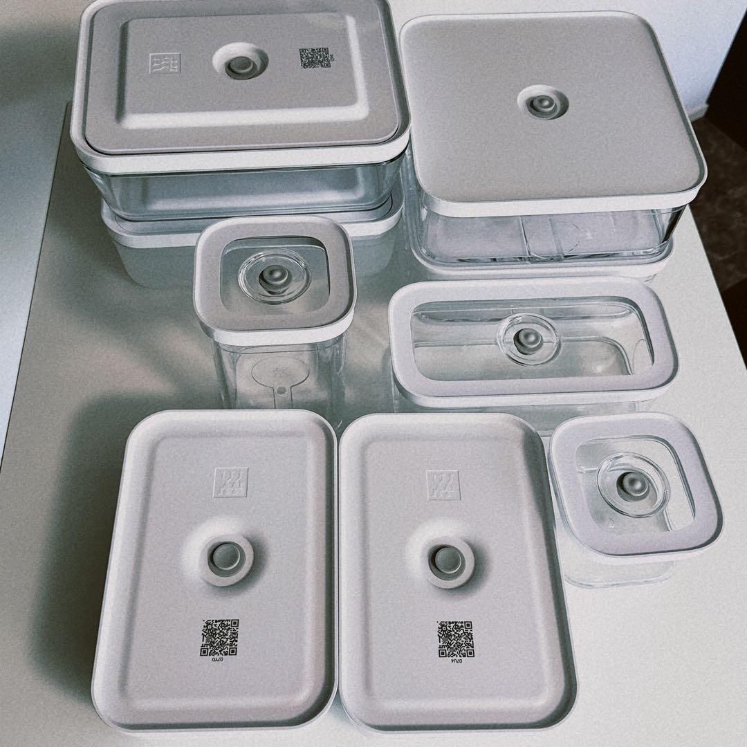 ZWILLING 真空コンテナ 9点セット　保存容器　ほぼ新品 ZWILLING 真空コンテナ 9点セット 保存容器 ほぼ新品 ZWILLING 真空