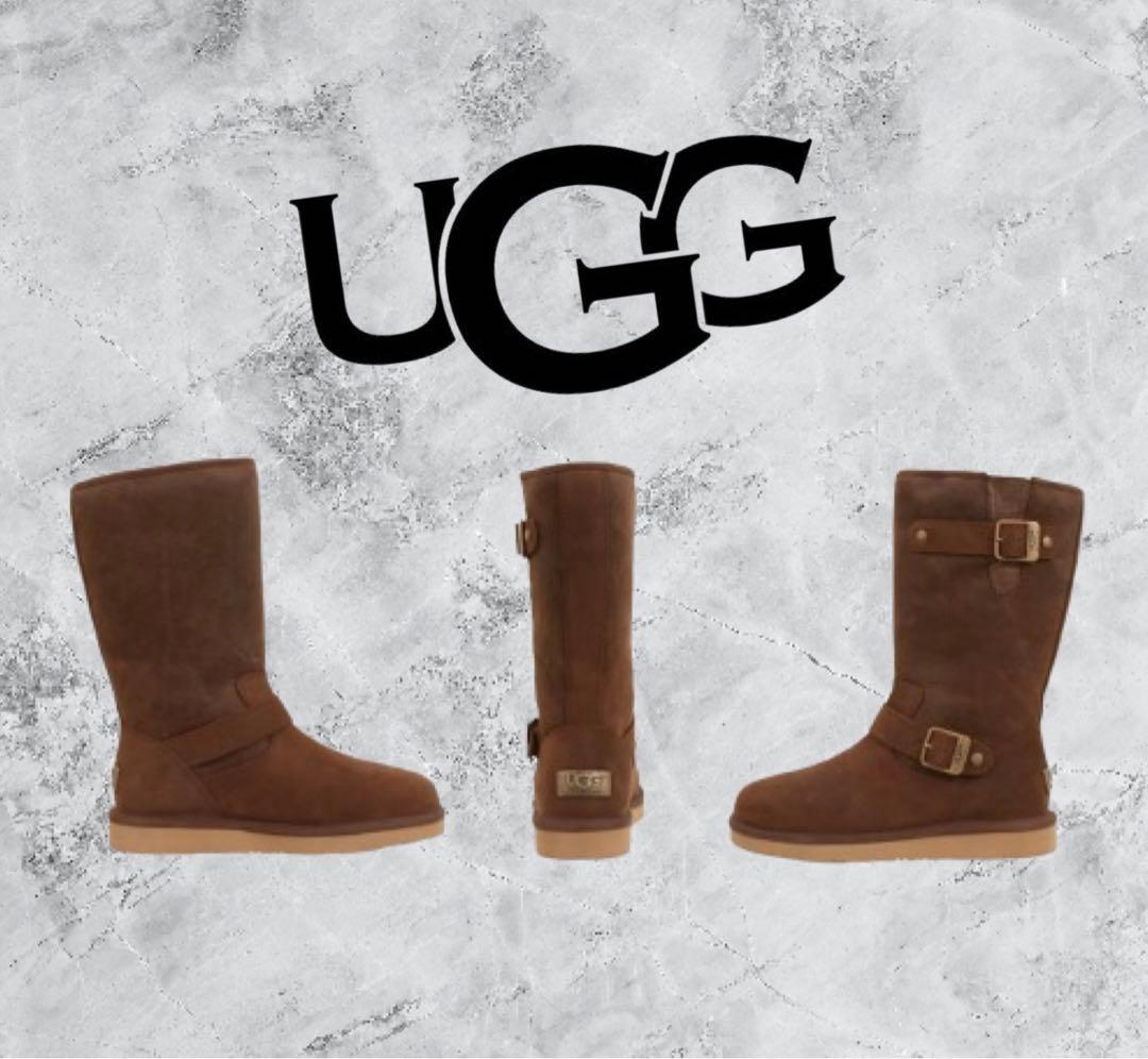 UGG オーストラリア ケンジントン ムートンブーツ ブラウン 24 - メルカリ