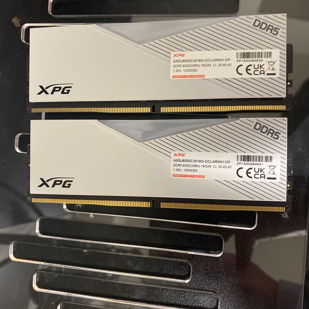 B*k様 XPG DDR5 16GB×2 6000MHz CL40 XPG Lancer RGB DDR5 6000MHz 32GB (2x16GB) CL40 UDIMM 288-Pins