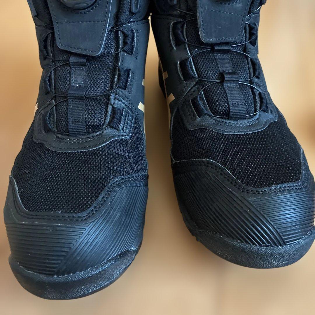 アシックス安全靴ブラックTSBOAシステム限定色WINJOBCP214 25cm - 安全