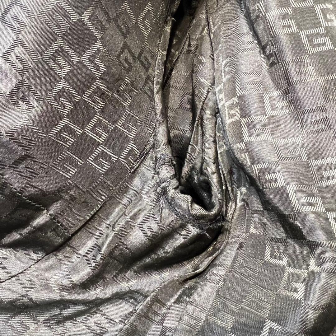 希少 GUCCI トムフォード期 GG総柄 カシミヤ ノーカラー ウールコート