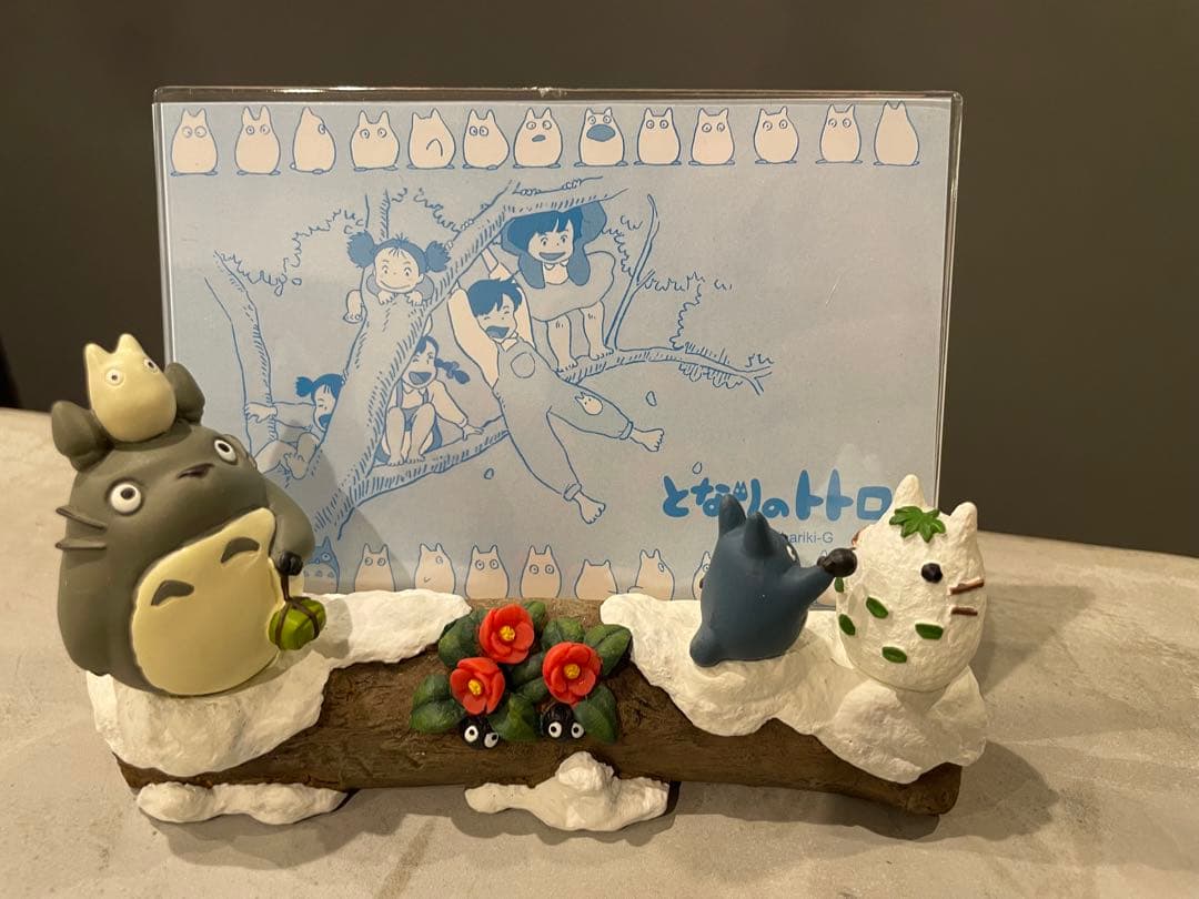 となりのトトロ 四季フォトスタンド 冬 おくりもの レア となりの