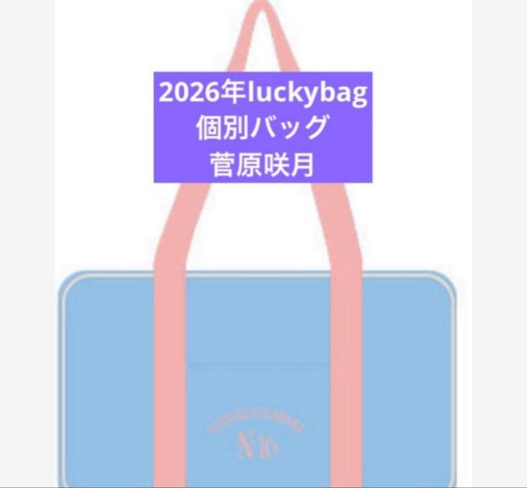 き*く様 乃木坂46 限定 個別バッグ 菅原咲月 バック 2026 luckyb