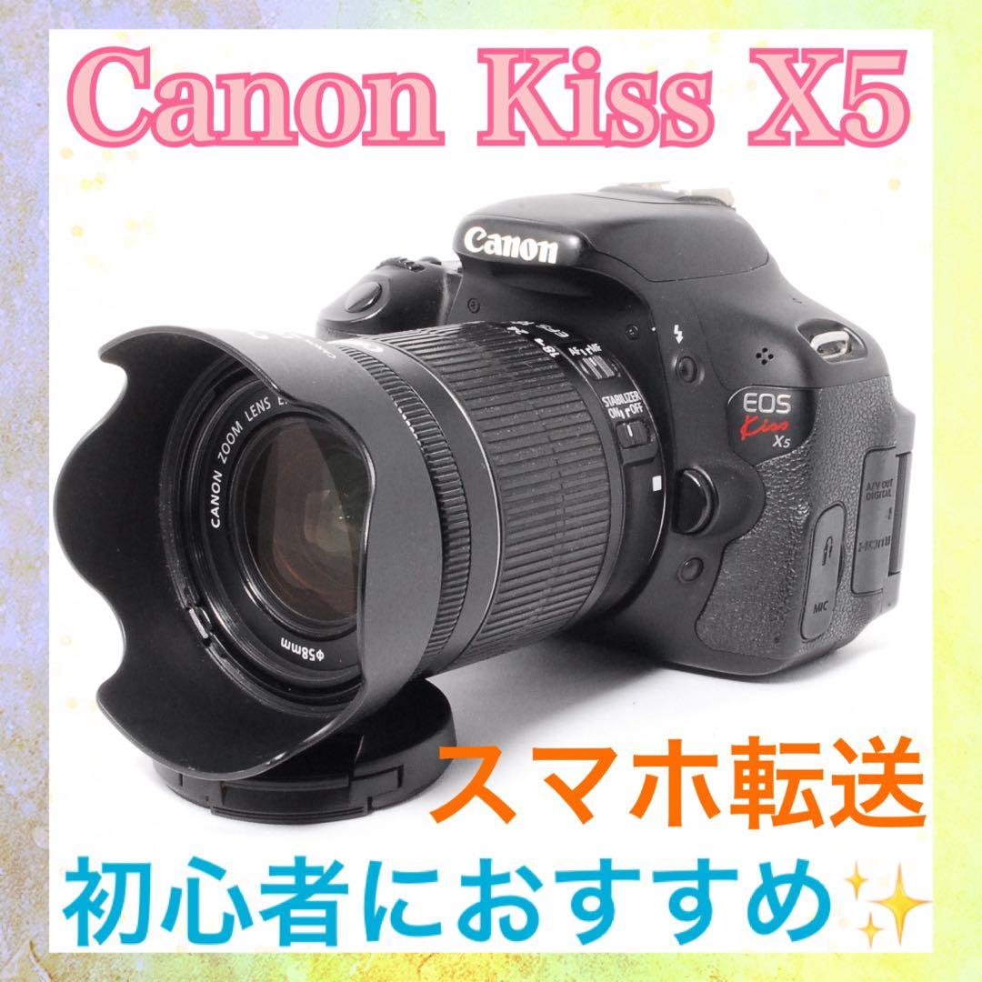 すぐ使える◆Canon Kiss X5◆初心者セット◆バッグ付き◆一眼レフカメラ キヤノン（Canon） Canon EOS kiss X5 レンズセット 動画撮影 SDカード