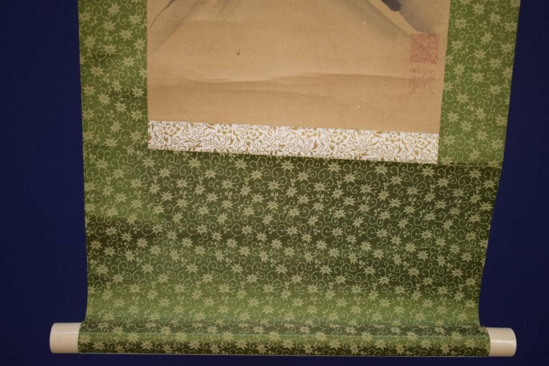 不詳/作者不詳/達磨図/布袋屋掛軸HI-887