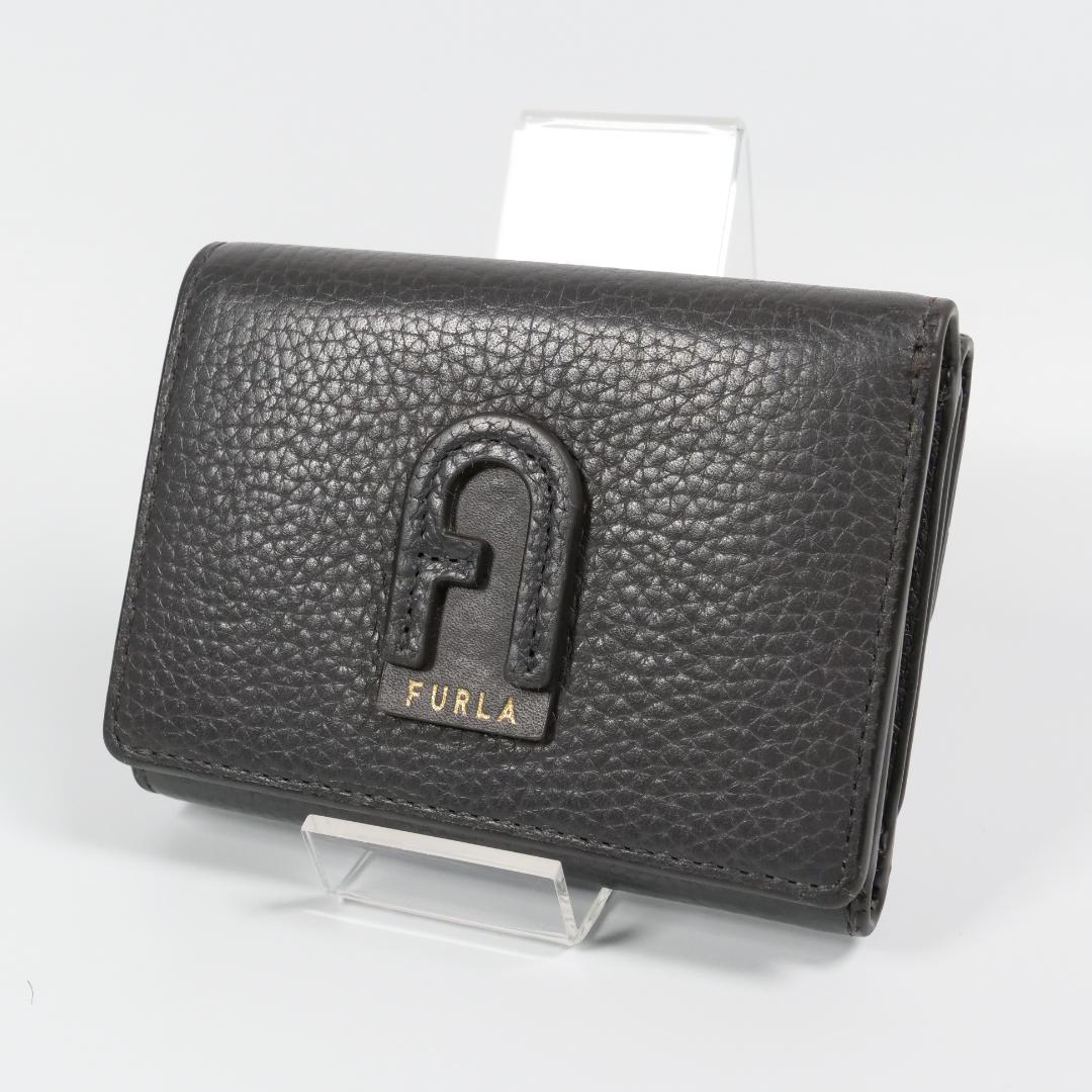 極美品✨ フルラ 二つ折り財布 ダフネ コンパクト ダークグレー