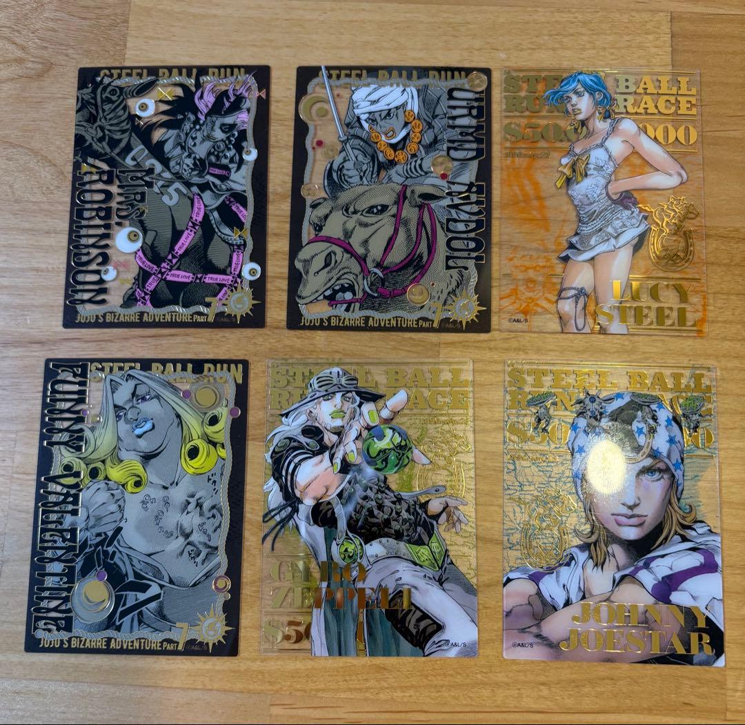 ジョジョキャラバン 箔押しクリアカードコレクション - メルカリ