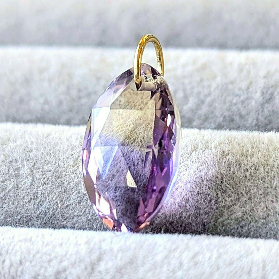 Risbonum☆K18 アメトリン 4.43ct ネックレスチャ―ム