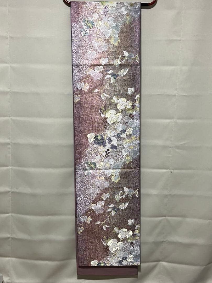 正絹 金銀糸 辻が花模様 袋帯 纐纈（こうけつ）染め風 西陣織 老舗織元