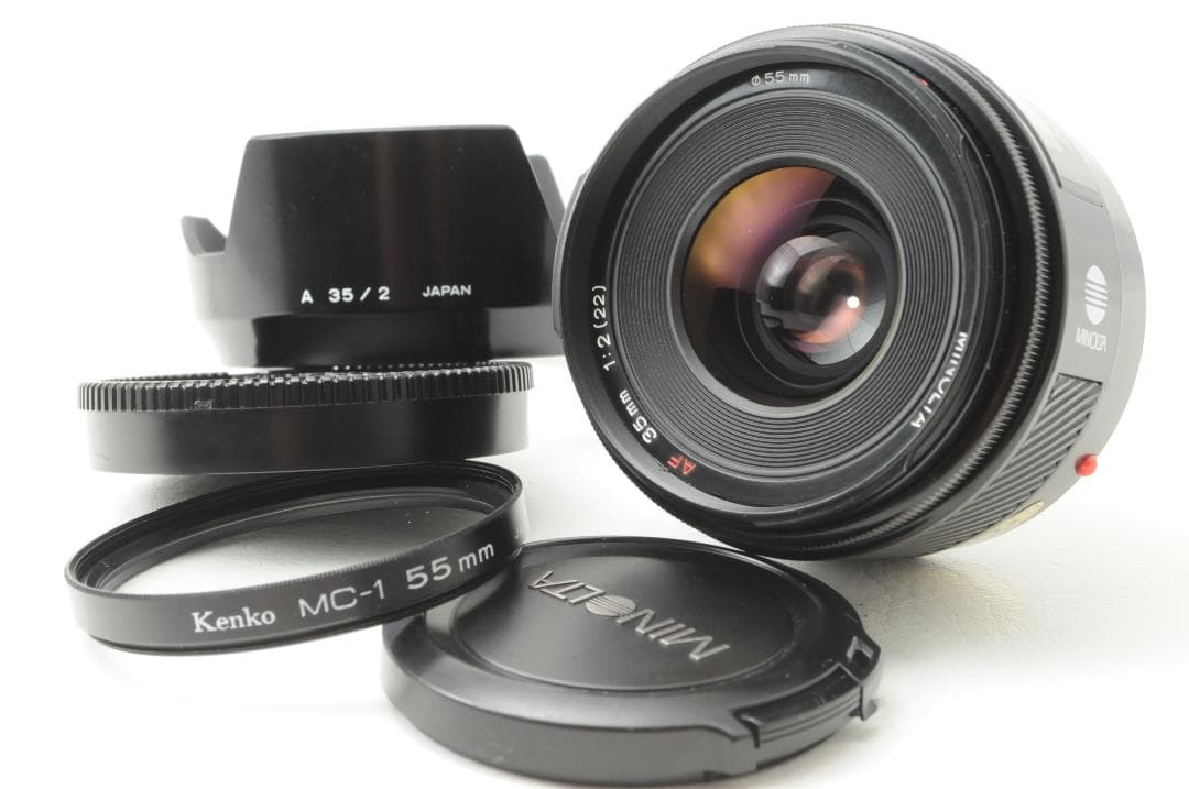 ★稀少＆美品★MINOLTA ミノルタ AF 35mm F2(22) ミノルタ AF 35mm F2の旧型をレビュー｜小型単焦点レンズ、写りは良い