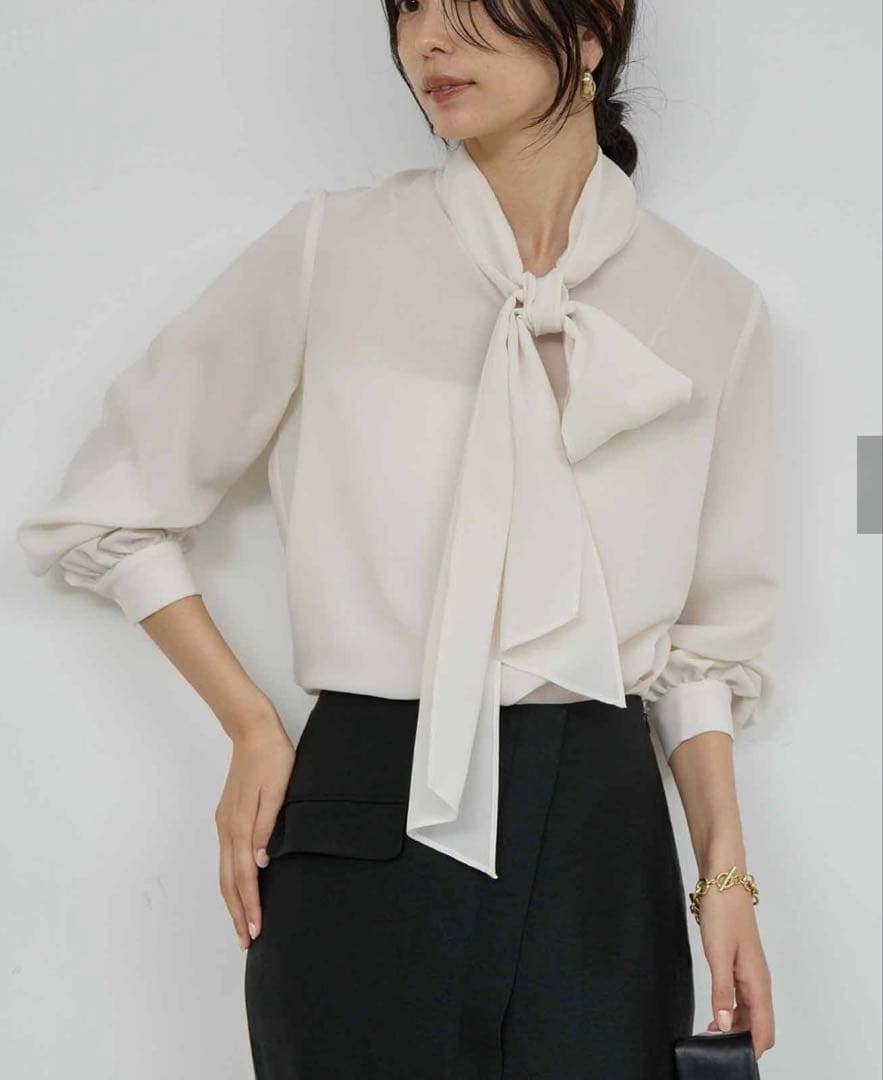 【完売品】フィネスボウタイブラウス フィネスボウタイブラウス2（シャツ/ブラウス）｜GALLARDAGALANTE（ガ