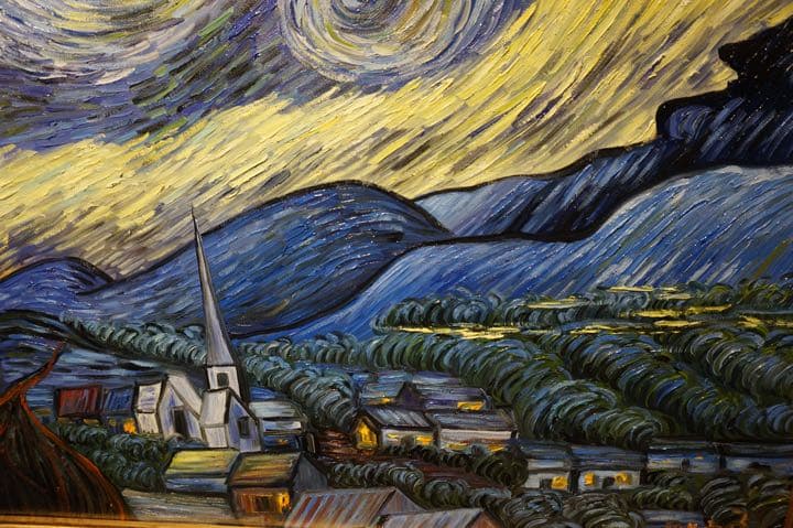 星月夜[中国のゴッホこと趙小勇作］