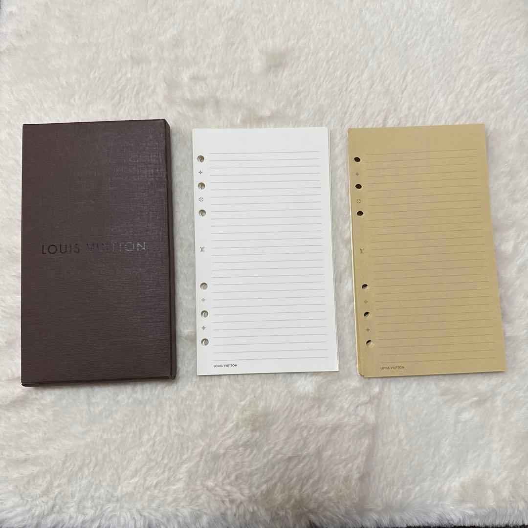 ルイヴィトン LOUIS VUITTON 手帳MM用リフィル 正規品 - メルカリ