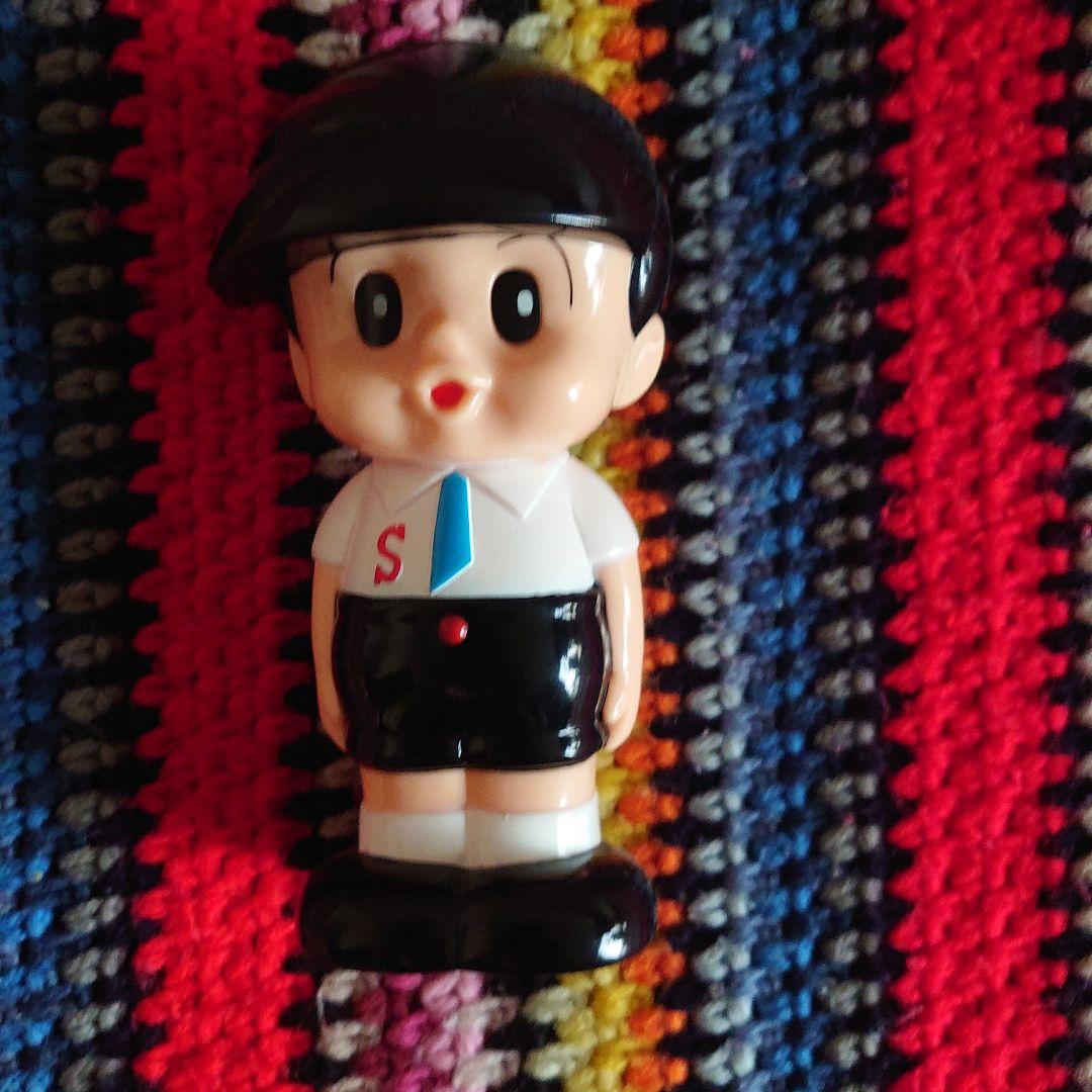 城南信用金庫 信ちゃん 復刻版 ソフビ キャラクターグッズ 貯金箱 used